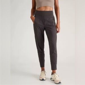 Athleta Trekkie North High Rise Dark Gray Joggers Pants